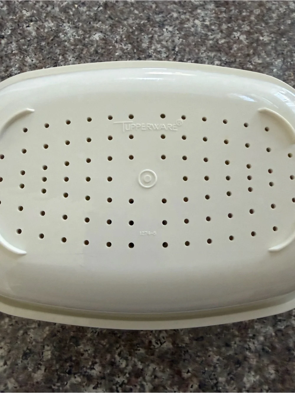 Vintage Tupperware Harvest Gold 3-Piece Microwave Vegetable Steamer Set 1273
